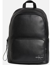 Calvin Klein Campus Faux Leather Backpack - Schwarz