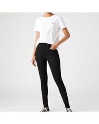 Wrangler - High-rise Skinny Denim-blend Jeans - Lyst