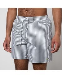 Lacoste - Striped Shell Swimming Trunks - Lyst