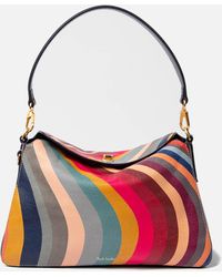 Paul Smith - Swirl Printed Leather Shoulder Bag - Lyst