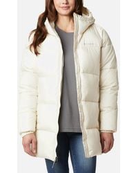 Columbia Puffect Hooded Nylon Puffer Jacket - White