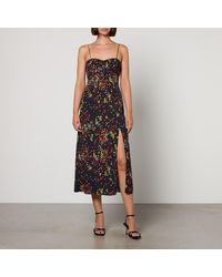 MAX&Co. - Gina Floral-Print Chiffon Dress - Lyst