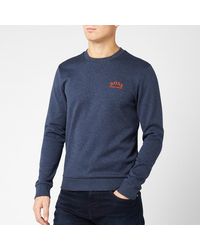 BOSS Salbo 1e Small Logo Sweatshirt - Blue