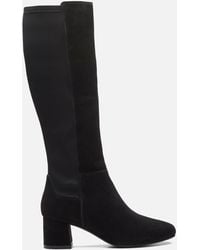 clarks ladies knee high leather boots