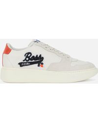 BOSS by HUGO BOSS X Russell Athletic Amber Logo Low Top Trainers - White