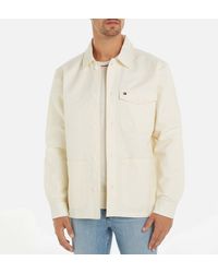 Tommy Hilfiger - Relaxed Linen-cotton Blend Shacket - Lyst