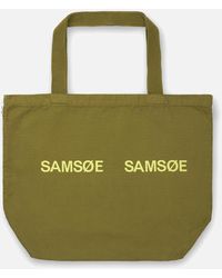 Samsøe & Samsøe - Frinka Organic Cotton-canvas Tote Bag - Lyst