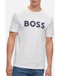 BOSS - Thinking Cotton-Jersey T-Shirt - Lyst