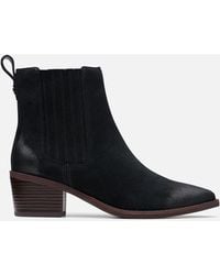 Clarks - Morzine Top Suede Western Boots - Lyst