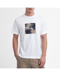 Barbour - Graphic Print Cotton-Jersey T-Shirt - Lyst