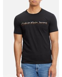Calvin Klein - Mixed Institutional Cotton T-shirt - Lyst