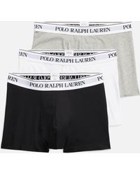 Polo Ralph Lauren Logo Waistband Cotton-Blend Boxers 3-Pack - Weiß