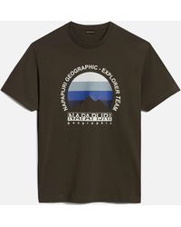 Napapijri - Telemark Cotton-Jersey T-Shirt - Lyst
