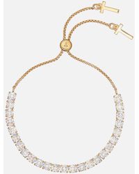 Ted Baker - Melrah: Icon Gold-plated Crystal Slider Bracelet - Lyst