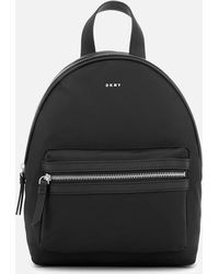 dkny backpack leather