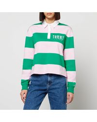 Tommy Hilfiger Oversized Cotton-jersey Rugby Shirt - Green