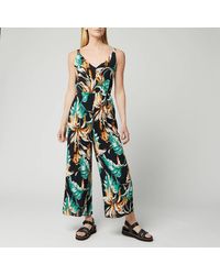 whistles palm print jumpsuit