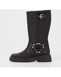 Vagabond Shoemakers - Vagabond Eyra Leather Harness Biker Boots - Lyst