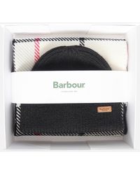 Barbour - Pendle Knit Beanie & Blair Scarf Gift Set - Lyst