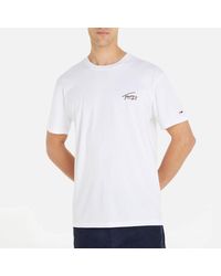 Tommy Hilfiger - Classic Small Flag Cotton T-shirt - Lyst