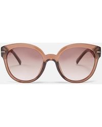 Le Specs - Capacious Acetate Round-frame Sunglasses - Lyst