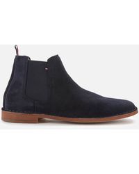 tommy hilfiger suede boots mens