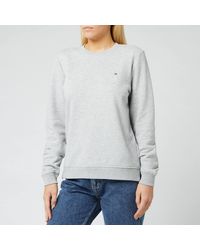 tommy hilfiger grey sweatshirt womens