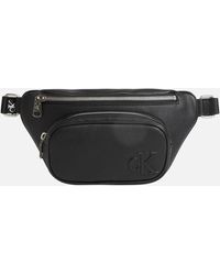 Calvin Klein Ultralight Faux Leather Belt Bag - Schwarz