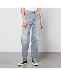 Tommy Hilfiger - Balloon High-waisted Ripped Denim Jeans - Lyst