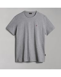 Napapijri - Salis Logo-embroidered Cotton-jersey T-shirt - Lyst