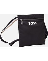BOSS - Catch Envelope Canvas Messenger Bag - Lyst