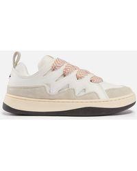 Steve Madden - Roaring Cupsole Faux Suede And Mesh Trainers - Lyst