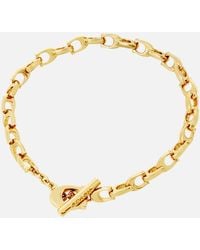 COACH - Signature Link Gold-plated Bracelet - Lyst