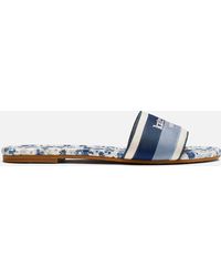 Blue Womens Shoes Flats and flat shoes Sandals and flip-flops Havaianas Slide Stradi Flip-flop in Navy Blue 