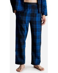 Calvin Klein - Cotton-flannel Sleep Pants - Lyst