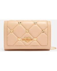 Love Moschino - Heart Quilted Leather Crossbody Bag - Lyst