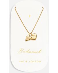 Katie Loxton - Bridesmaid Charm 18-karat Gold-plated Necklace - Lyst