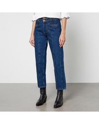 seventy + mochi - Seventy + Mochi Willow Stretch-denim Cropped Straight-leg Jeans - Lyst