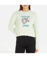 Calvin Klein - Hyper Real Ck Cotton-blend Jersey Sweatshirt - Lyst