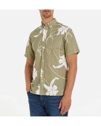 Tommy Hilfiger - Tropical Print Organic Cotton Shirt - Lyst