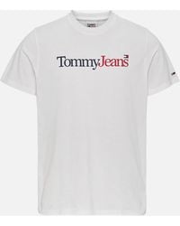 Tommy Hilfiger Essential Cotton-blend Multi Logo T-shirt - White