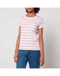 Barbour - Otterburn Striped Cotton-jersey T-shirt - Lyst