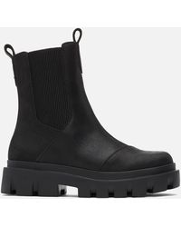 TOMS - Rowan Water Resistant Leather Chelsea Boots - Lyst