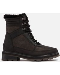 Sorel - Lennox Waterproof Leather And Suede Boots - Lyst