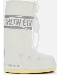 Moon Boot Logo-print Snow Boots - White