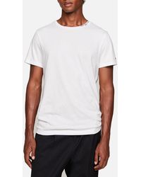 Tommy Hilfiger - Tommy Logo Collar Cotton-jersey T-shirt - Lyst