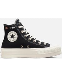 Converse Chuck Taylor All Star Things To Grow Lift Hi-top Trainers - Black
