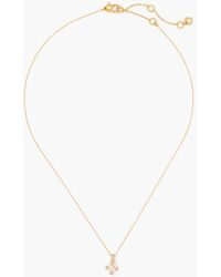 Necklace Enamel Mini Pendant Kate Spade en coloris Noir Femme Bijoux Colliers 