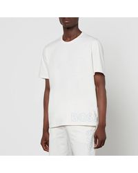 BOSS - Identity Logo Cotton-blend T-shirt - Lyst