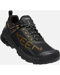 Keen Nxis Evo Waterproof Mesh And Textile-blend Sneakers - Black
